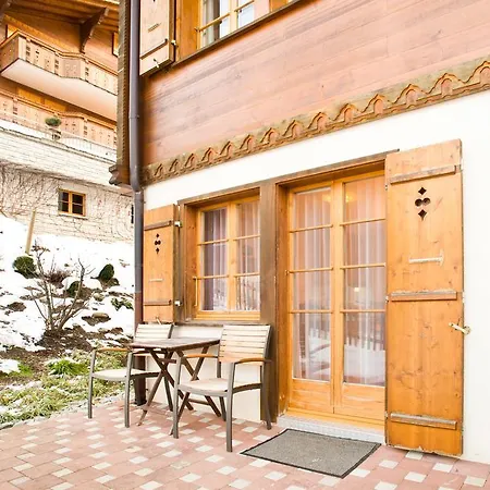 Mom - Alpine Boutique Apartments, Fagus, Terrace 公寓 格林德瓦